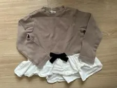 ブランシェス　長袖トップス　ブラウン　120
