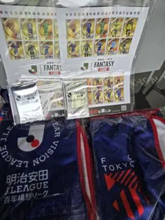 FC東京 　特製ブランケット2枚 未開封カード2枚付き