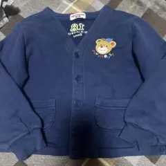 ミキハウス カーディガン 120 ネイビー