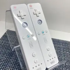 【フルメンテナンス】Wii WiiU リモコン ホワイト 白色 2個セット c