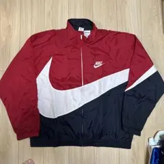 90s NIKE ナイキナイロンジャケット　ビッグスウッシュ　銀タグヴィンテージのサムネイル