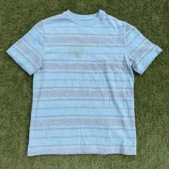 Wonder Nation ボーダー Tシャツ ライトブルー L 10-12のサムネイル