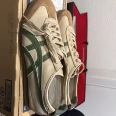 Onitsuka Tiger ベージュ/グリーン スニーカー