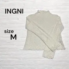 INGNI ホワイト レース長袖トップス M レディース