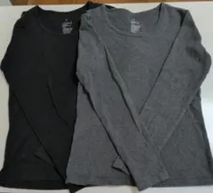 [無印良品]MUJI Mサイズ 長袖Tシャツ 2枚セット