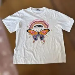 WEEKEND MaxMara 蝶々 スパンコール Tシャツ ホワイトのサムネイル