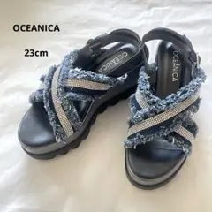 OCEANICA HILLS AVENUE フリンジラメサンダル 23cmのサムネイル