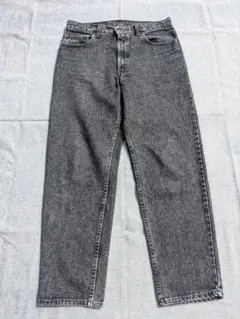 80s Levis 550 先染め black denim pants 約w33