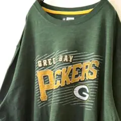 NFL PACKERS グリーンベイ Tシャツ 2XL グリーン 緑 古着