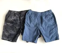 UNIQLO ユニクロ ハーフパンツ ショートパンツ 綿 2枚セット L 140