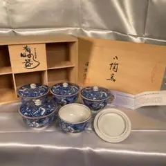 湯呑み 蓋付き 5客 献上牡丹 蓋付汲出 有田焼 茶器 和食器 祥楽窯 茶器揃