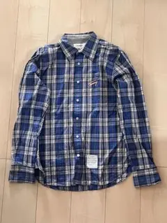 TOMMY チェック柄 長袖シャツ ブルー系 Mサイズのサムネイル