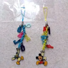 ミッキー＆グーフィー キーホルダーセット