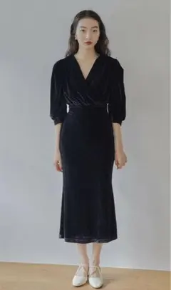 値下げ不可velvet cachecoeur dress