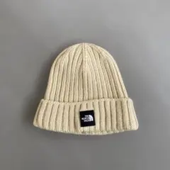 THE NORTH FACE ニット帽 クリーム色　ベビー用