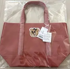 フェイラー　オールドテディ　ワッペン　トートバッグ　ピンク　Lのサムネイル