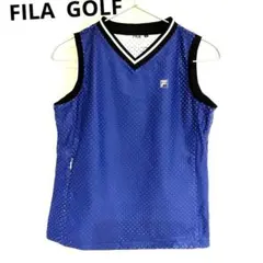 美品♦FILA GOLF♦ベスト合皮 使用感なしフィラ　ゴルフウエア