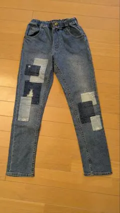 【DADDY Oh DADDY】140センチダメージ加工ジーンズ