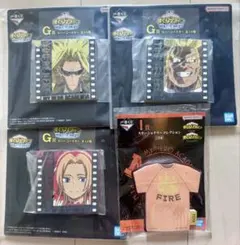 僕のヒーローアカデミア 一番くじ G賞 ラバーコースター3点 他1点 4点