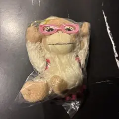 モンキー マスコット ピンクメガネ リュック付き