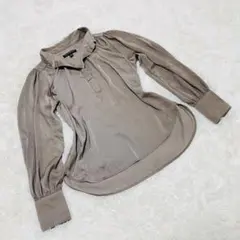 BANANA REPUBLIC バナナリパブリック 長袖ブラウス S カーキ色のサムネイル