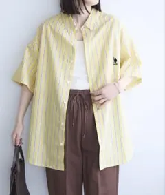 U.S. POLO ASSN. /ユーエスポロアッスン　ロゴ刺繍 半袖シャツ M