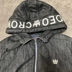 ロデオクラウンズ　ブラックデニム　デニムジャケット　ジャンパー　中綿