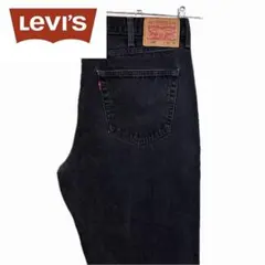 Levi's 550 W40L30ブラックデニムパンツ ジーンズ ワイド 太め