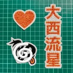 大西流星　デコうちわパーツ　3点セット