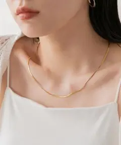 ♥️さらに値下げ♥️LOWRYSFARM ステンレスネックレス ゴールドのサムネイル
