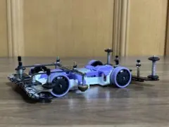 ミニ四駆 カスタム完成品 ブラック パープル