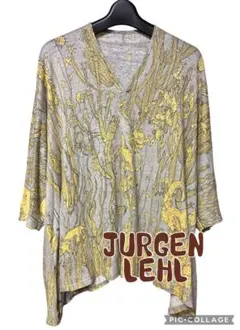 ヨーガンレールJURGENLEHL☆サボテン柄Vネックワイドカットソーゆったり麻のサムネイル