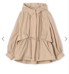 トゥモローランドBallseyライトタフタフーデッドショートコート