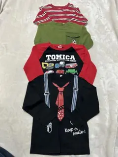 4枚セット　長袖シャツ　ロンT 男の子110cm トミカ　ユニクロ　マーキーズ