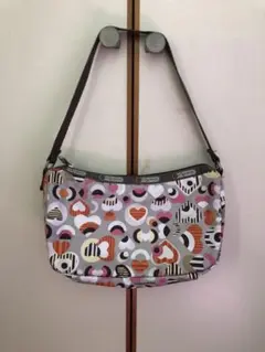LeSportsac レスポートサック 手提げバッグ　片肩掛け　ハート柄
