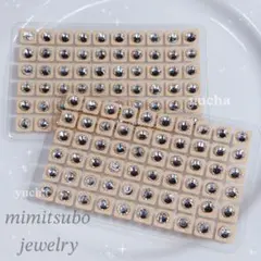 ‬即購入OK❤︎‬耳つぼジュエリー シルバー ストーン 120粒