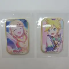 プロセカ スクエア缶バッジ 鏡音リン 鏡音レン 2点セット