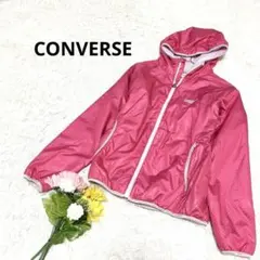コンバース 【M】フード付きジャンバー ジップアップ 裏ボア 支出ロゴ アウター