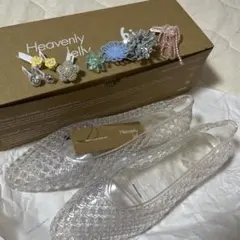 タイムセール HEAVENLY JELLY フラットシューズ クリア 235cm - メルカリ
