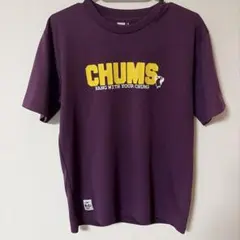 CHUMS 半袖 Tシャツ パープル ロゴプリントのサムネイル