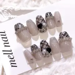 3875 ネイルチップ 量産型 ワンホン フレンチガーリー 韓国 地雷 オーダー