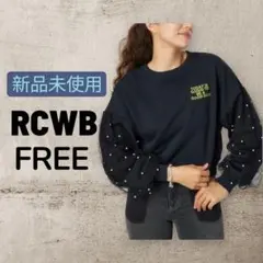新品 ☆ RCWB ロデオクラウンズ デコレーションスリーブスウェット FREE