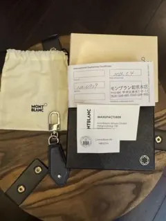 モンブラン★未使用保管品ヴィンテージ★本革＆メタル製タグネームタグ★キーホル モンブラン☆未使用保管品ヴィンテージ☆本革＆メタル製タグネームタグ☆