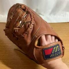 当時物　ミズノ　硬式　ファーストミット　グローブ　野球　昭和レトロ　グラブ　練習 当時物 ミズノ 硬式 ファーストミット グローブ 野球 昭和レトロ