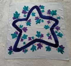 五味太郎　大判ハンカチ　星柄　葉っぱ柄　レディース