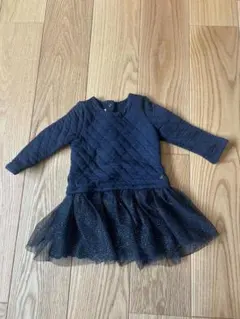 プチバトー　キルティングワンピース　24m 86cm