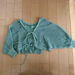 アンサンブル カーディガン キャミソール　グリーン