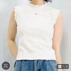 GU ジーユー　ノースリーブ　タンクトップ　白　夏　キッズ　160レディース M