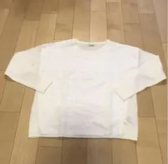 earth music&ecology ホワイト 長袖セーター