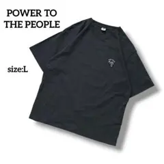 POWER TO THE PEOPLE　FREE SPACE Tシャツ　刺繍　Lのサムネイル